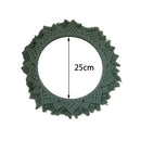 Axyaa Bohemia Macrame Handmade Round Mirror Wall Tapestry - Bedroom Livingroom Bathroom Decor