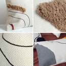 Axyaa Abstract Line Colors Handmade Tufted Cushion Cover 45x45cm
