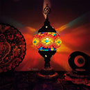 Axyaa E14 Glass Mosaic Table Lamp - Mediterranean Turkish Style