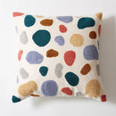Axyaa Floral Dots Embroidery Pillow Cover, Soft Cozy Home Decoration