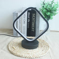 Axyaa Modern Black Ring Table Lamp LED Night Light