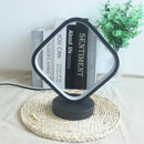 Axyaa Modern Black Ring Table Lamp LED Night Light