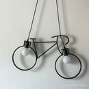 Axyaa Industrial Bike Chandelier: American Country Pendant Lamp