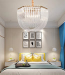 Axyaa Modern Crystal Chandelier for Home Lighting in Living Room, Bedroom, Dining Area