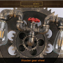 Axyaa Vintage Wood Wall Lamp: Industrial Loft Retro Design for Living Room, Bedroom, Cafe