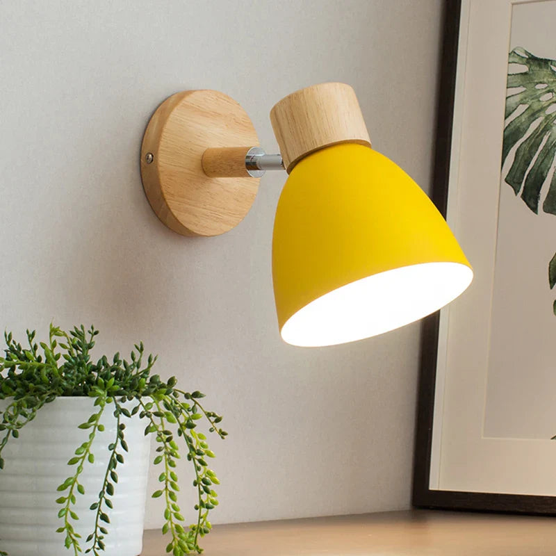 Nordic Macaroon Wall Sconce by Axyaa - Bedroom Reading Lamp - 6 Color Options