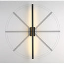 Axya Linear LED Wall Lamp in Gold for Living Room and Bathroom Mirror
