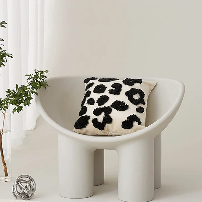 Axyaa Velvet Abstract Art Cushion Cover for Sofa, Chair, Bed - 45x45cm