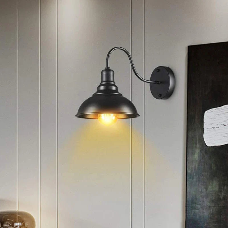 Axyaa Retro Loft Wall Lamp: Nordic, Industrial, Creative Lighting for Home, Bar, or Cafe