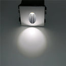 Axyaa Square LED Stair Light - 3W Recessed Aluminum Corner Footlight