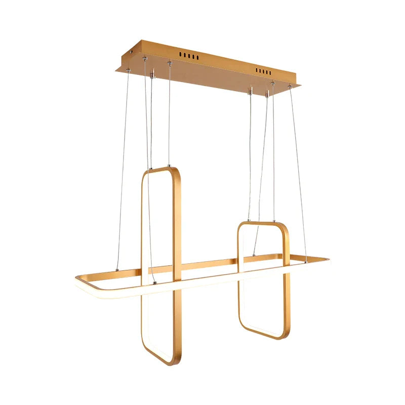 Axyaa Nordic Modern LED Pendant Lights in Matte Black/White/Gold Finish