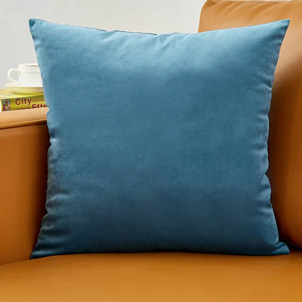 Axyaa Luxury Velvet Beige Cushion Cover for Elegant Home Decor