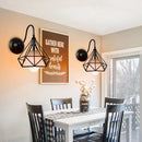 Axyaa Iron Cage Guard Wall Sconce E27 LED Vintage Light Industrial Retro Loft Lampshade