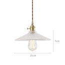 Axyaa Nordic Glass Pendant Lamp: Modern Vintage Hanging Light for Home and Business