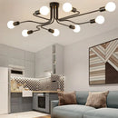 Axyaa Rod Iron Sputnik Chandelier Vintage Ceiling Lamp Light Fixture.