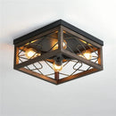Axyaa Industrial Style Wood Art Ceiling Lamp for Living Room, Bedroom, Dining Room