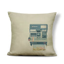 Axyaa Retro Record Camera Pillow Cover - 45X45CM