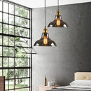 Axyaa Smoky Glass Pendant Lights for Loft Restaurant Vintage Dining Lighting