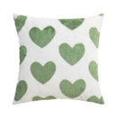 Axyaa Fluffy Comfort Pillow Cover 45x45cm Avocado Green Cream Blue Living Bed Room