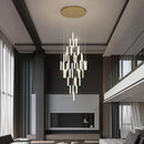 Axyaa Modern Minimalist Spiral Stair Pendant Chandelier for Duplex Villas and Lofts