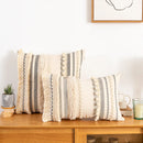 Axyaa Bohemian Cotton Cushion Cover 30x50cm/45x45cm Beige for Home Decor