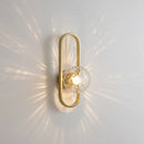 Axyaa Minimalist Glass Wall Lamp for Bedroom, Balcony, and Corridor - Modern Indoor Art Lighting