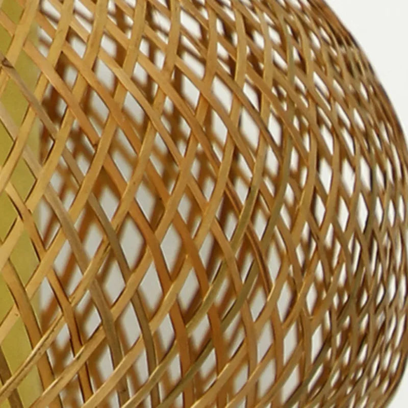 Axyaa Woven Vine Pendant Light: Simple E27 Bamboo Lamp for Home and Hospitality