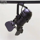 Axyaa Vintage Industrial LED Track Lighting - Adjustable Dimmable Rail Lamp