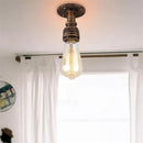 Axyaa Rustic Pipe Ceiling Lights: Vintage E27 Loft Industrial Iron Pipe Lamps