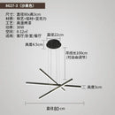 Axyaa Black Acrylic LED Chandelier for Modern Minimalist Home Interior Lighting