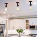 Retro Industrial Metal Frame Ceiling Light by Axyaa for Hallway Kitchen Lighting
