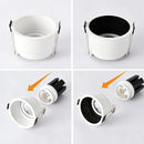 Axyaa Round LED Downlight Frame for 55/75mm Cut Hole Ceiling Spotlights