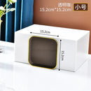 Axyaa Transparent Plastic Tray: Large Rectangle Pallet for Tea, Drink, Grocery Storage.