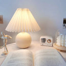 Axyaa Vintage Chinese Ball Ceramic Table Lamp for Bedroom and Study Room