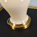 Axyaa Chinese Style Ceramic Table Lamps with Button Switch for Living Room Bedroom