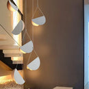 Axyaa Glider Metal Origami Pendant Light White for Cafe Dinning Room