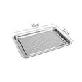 Axyaa Stainless Steel Food Storage Tray Shallow Vegetable Fruit Plate Drain Pan