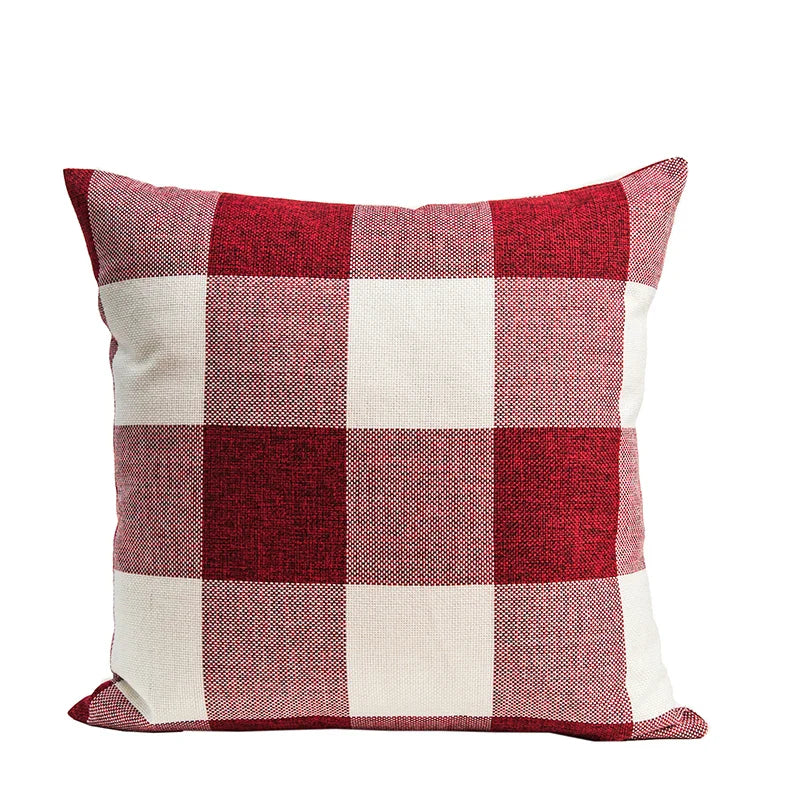 Axyaa Plaid Geometric Stripe Cushion Cover for Home Decor & Sofa Bed
