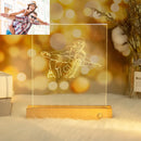 Axyaa Personalized Acrylic Lamp with Custom Photo & Text Night Light