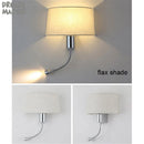 Axyaa Industrial LED Wall Sconce for Bedroom - Gooseneck Reading Lamp