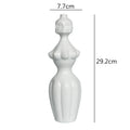 Axyaa Abstract Character Ceramic Vase, Modern Home Decor & Flower Arrangement Accessory