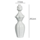 Axyaa Abstract Character Ceramic Vase, Modern Home Decor & Flower Arrangement Accessory