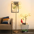 Axyaa Glass Bubble Ball Floor Lamp Nordic Magic Bean LED Stand