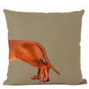 Axyaa Dachshund & Bulldog Cotton Linen Pillow Case - Cozy Home Decor