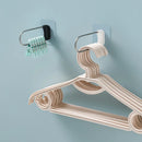 Axyaa Stainless Steel Self-adhesive Wall Hook Organizer for Clothespin Storage