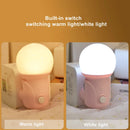 Axyaa LED Night Light - 2-Color Baby Sleep Aid & Energy-Saving Bedroom Plug-in Light