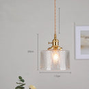 Axyaa Flower Glass LED Pendant Copper Hanging Light Nordic Modern Dining Bedroom Fixtures