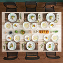 Axya Opal Glassware Dinner Set: Dinner, Soup, Dessert Plate - Unbreakable & Durable, 18/36 Pieces
