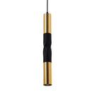 Axya Modern Black Gold Cylinder Spotlights Chandelier for Restaurant and Bar