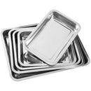 Axyaa Stainless Steel Serving Tray for Food, Fruits, Steaming - Kitchen Accessories